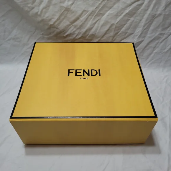 Fendi Magnetic Gift Box Empty Decorative Storage Organizer 9.5 x 8.75 x 3.75 in - Picture 3 of 14